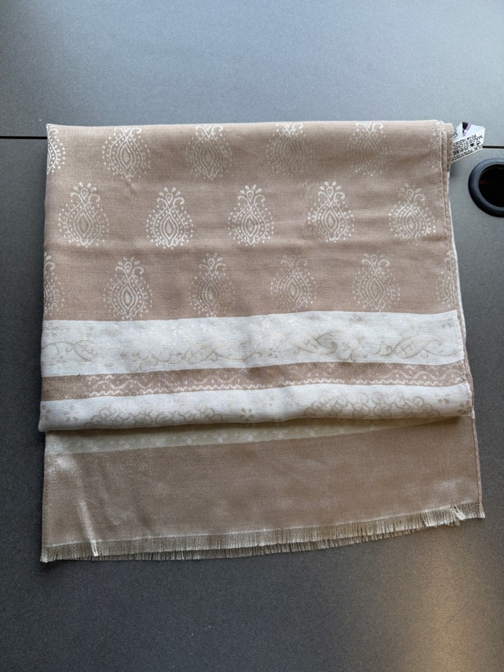 Simply Noelle Silk Blend Gold Scarf